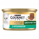 Фото - влажный корм (консервы) Gourmet Gold (Гурме Голд) кусочки в паштете с кроликом по-французски