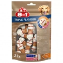 Фото - ласощі 8in1 TRIPLE FLAVOUR BONES ласощі для собак, жувальна кістка 1 уп