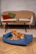 Фото - лежаки, матрасы, коврики и домики Harley & Cho DREAMER VELVET DENIM лежак для собак (вельвет), синий