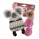 Фото - іграшки GiGwi (Гігві) Plush Friendz КОАЛА іграшка для собак з пищалкою, 10 см