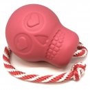 Фото - іграшки SodaPup (Сода Пап) Magnum Skull Reward Toy іграшка для собак ЧЕРЕП НА МОТУЗЦІ, рожевий