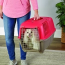 Фото - переноски, сумки, рюкзаки Pratiko (Пратіко) Pet Carrier переноска для тварин, ДВЕРІ МЕТАЛ, червоний