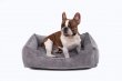 Фото - лежаки, матрасы, коврики и домики Harley & Cho DREAMER VELVET GRAY лежак для собак (вельвет), серый