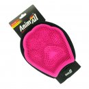 Фото - расчески, щетки, грабли AnimAll Groom перчатка массажная для вычесывания шерсти для собак и кошек, розовый
