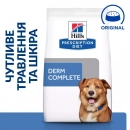 Фото - ветеринарные корма Hill's Prescription Diet Canine Derm Complete корм для собак при пищевой аллергии и атопическом дерматите ЯЙЦО и РИС