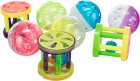 Фото - игрушки Trixie Игрушка для кошек с колокольчиком, мяч или барабан (пластик)