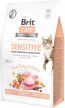 Фото - сухой корм Brit Care Cat Grain Free Sensitive Turkey & Salmon беззерновой корм для привередливых кошек с чувствительным пищеварением ИНДЕЙКА и ЛОСОСЬ