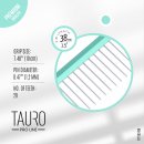 Фото - расчески, щетки, грабли Tauro (Тауро) Pro Line Ultra Light Line расческа с алюминиевой ручкой и зубчиками из нержавеющей стали, мятный
