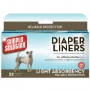 Фото - підгузки та трусики Simple Solution Disposable Diaper Liners-Light Flow - Гігієнічні прокладки для собак Надійний захист (22 шт.)