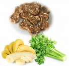 Фото - ласощі Gimdog Superfood мясные косточки для собак Курица с бананом и сельдереем