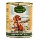 Фото - вологий корм (консерви) Baskerville (Баскервіль) Півень з рисом та цукіні - консерви для собак