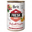 Фото - вологий корм (консерви) Brit Fresh Dog Beef & Pumpkin консерви для собак ЯЛОВИЧИНА та ГАРБУЗ