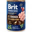 Фото - влажный корм (консервы) Brit Premium Dog Chicken & Chicken Hearts консервы для собак КУРИЦА и КУРИНЫЕ СЕРДЕЧКИ