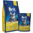 Фото - сухий корм Brit Premium Cat Adult Salmon сухий корм для кішок ЛОСОСЬ