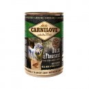 Фото - вологий корм (консерви) Carnilove DUCK & PHEASANT консерви для собак (качка/фазан), 400 г