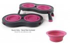 Фото - миски, напувалки, фонтани DEXAS Replacement Bowls, Collapsible Feeders - Змінні миски для подвійної миски на складній підставці, рожевий
