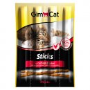Фото - лакомства Gimcat Sticks mit Geflügel und Lebel - мясные палочки для кошек ПТИЦА и ПЕЧЕНЬ