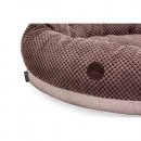Фото - лежаки, матраси, килимки та будиночки Harley & Cho BAGEL BROWN лежак для собак та кішок овальний, вельвет, коричневий