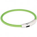 Фото - амуниция Trixie USB Flash Light Ring - Ошейник светящийся для собак, зеленый