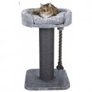 Фото - дряпалки, з будиночками Trixie КЛАРА дряпалка-стовпчик з лежаком для великих кішок