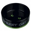 Фото - миски, напувалки, фонтани Trixie Street Cat Керамическая миска для кошек (24659)