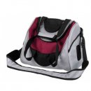 Фото - переноски, сумки, рюкзаки Trixie (Тріксі) MITCH FRONT CARRIER переноска - рюкзак для кішок та собак, сріблястий/ягідний (28955)