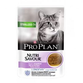 Purina Pro Plan (Пурина Про План) Nutrisavour STERILISED SENIOR консерви для стерилізованих кішок старше 7 років ІНДЕЙКА