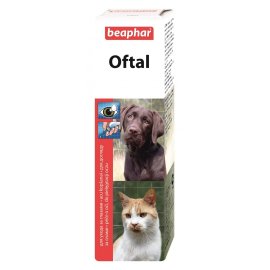 Beaphar Oftal засіб для чищення очей та видалення слізних плям у собак та котів