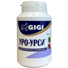 Gigi (Гиги) УРО-УРСИ добавка для лечения и профилактики мочекаменной болезни собак и кошек