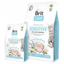 Brit Care GF Sensitive Insect беззерновой корм для кішок КОМАХИ І РИБА