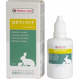 Versele-Laga Oropharma (Орофарма) Opti-Vit ОПТИ-ВИТ с L-карнитином, жидкие витамины для кроликов и грызунов