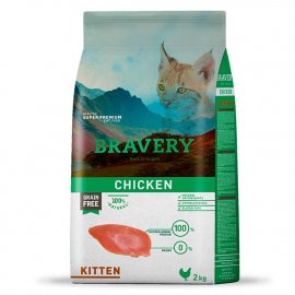 Bravery (Бравери) Kitten Chicken сухой беззерновой корм для котят КУРИЦА