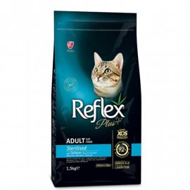 Reflex Plus (Рефлекс Плюс) Adult Sterilised Salmon корм для стерилизованных кошек и кастрированных котов, с лососем