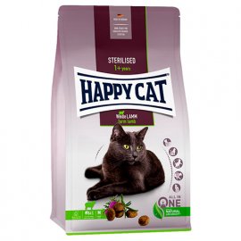 Happy Cat STERILISED WEIDE-LAMM корм для стерилизованных кошек и кастрированных котов ЯГНЕНОК
