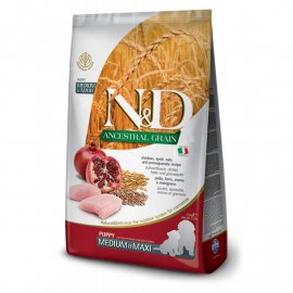 Farmina (Фармина) N&D Low Grain Chicken & Pomegranate Puppy Medium & Maxi корм для щенков средних и крупных пород КУРИЦА и ГРАНАТ