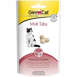 Gimcat MALT TABS ласощі для виведення шерсті зі шлунка котів