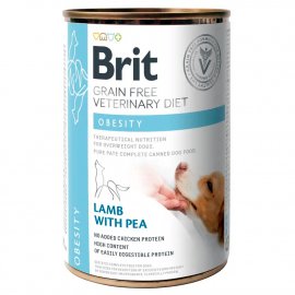 Brit GF Veterinary Diets Obesity консервы для собак с избыточным весом ЯГНЕНОК И ГОРОШЕК