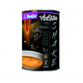 Vibrisse SHAKE SENIOR консервированный суп для пожилых котов ТУНЕЦ, ВИТАМИН-C
