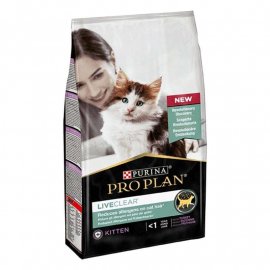 Purina Pro Plan (Пурина Про План) LiveClear KITTEN корм для котят для уменьшения аллергенов на шерсти с индейкой, 1,4 кг