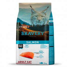 Bravery (Бравері) Adult Cat Salmon сухий беззерновий корм для котів ЛОСОСЬ