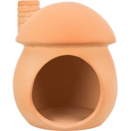 Trixie керамический домик для мышей и хомяков, 11х11 см