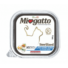Morando MioGatto (Морандо Міогатто) Sterilised беззернові консерви для стерилізованих кішок З ЛОСОСЕМ