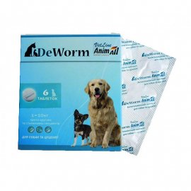 AnimAll VetLine DEWORM антигельминтный препарат для собак и щенков