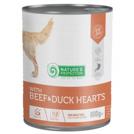 Natures Protection (Нейчез Протекшин) BEEF & DUCK HEARTS (ГОВЯДИНА И УТИНОЕ СЕРДЦЕ) влажный корм для собак