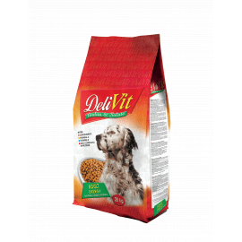 Delivit (Делівіт) Energy Adult Dog Meet, Cereals & Vitamins сухий корм для дорослих собак М'ЯСО, ЗЛАКИ та ВІТАМІНИ