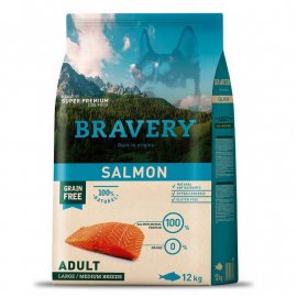 Bravery (Бравері) Adult Large & Medium Salmon сухий корм для дорослих собак середніх та великих порід ЛОСОСЬ