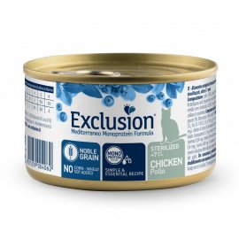 Exclusion (Ексклюзив) Cat Sterilized +7 Chicken монопротеїнові консерви для стерилізованих літніх котів, КУРКА