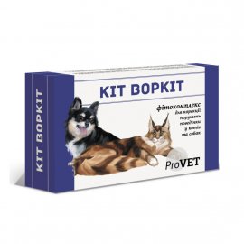 ProVet Кіт Воркіт - Фітокомплекс для корекції порушення поведінки котів та собак незалежно від причини