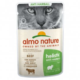 Almo Nature Holistic FUNCTIONAL ANTI HAIRBALL консервы для кошек для выведения шерсти ГОВЯДИНА