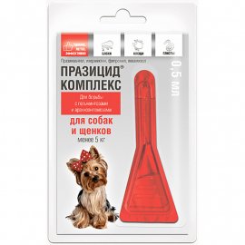 Apicenna ПРАЗИЦИД-КОМПЛЕКС краплі на холку (захист від кліщів, бліх, волосоїдів та гельмінтів) для собак